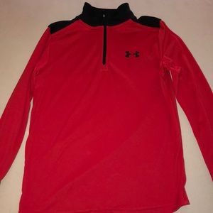 Boys red under armor shirt